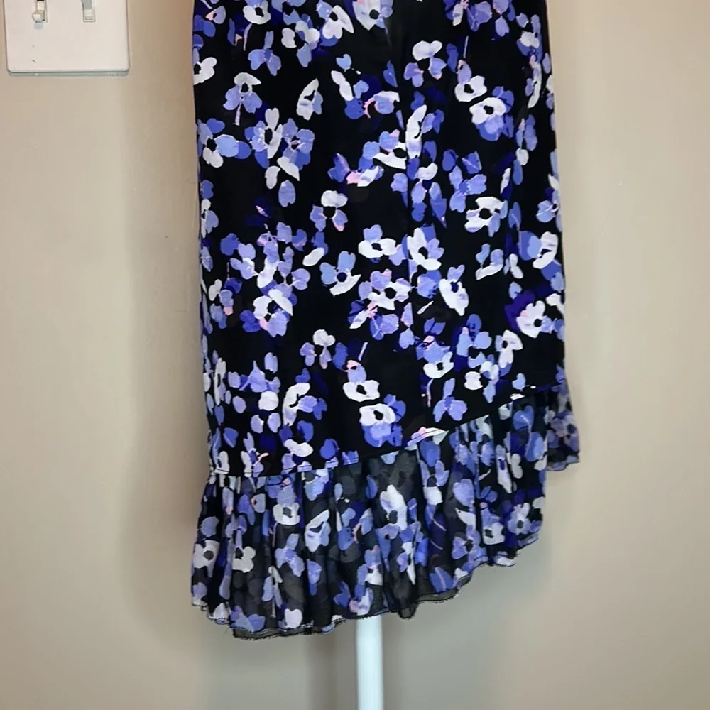 Kate Spade Floral Hydrangea Silk Double Layer Tank Size Extra Small